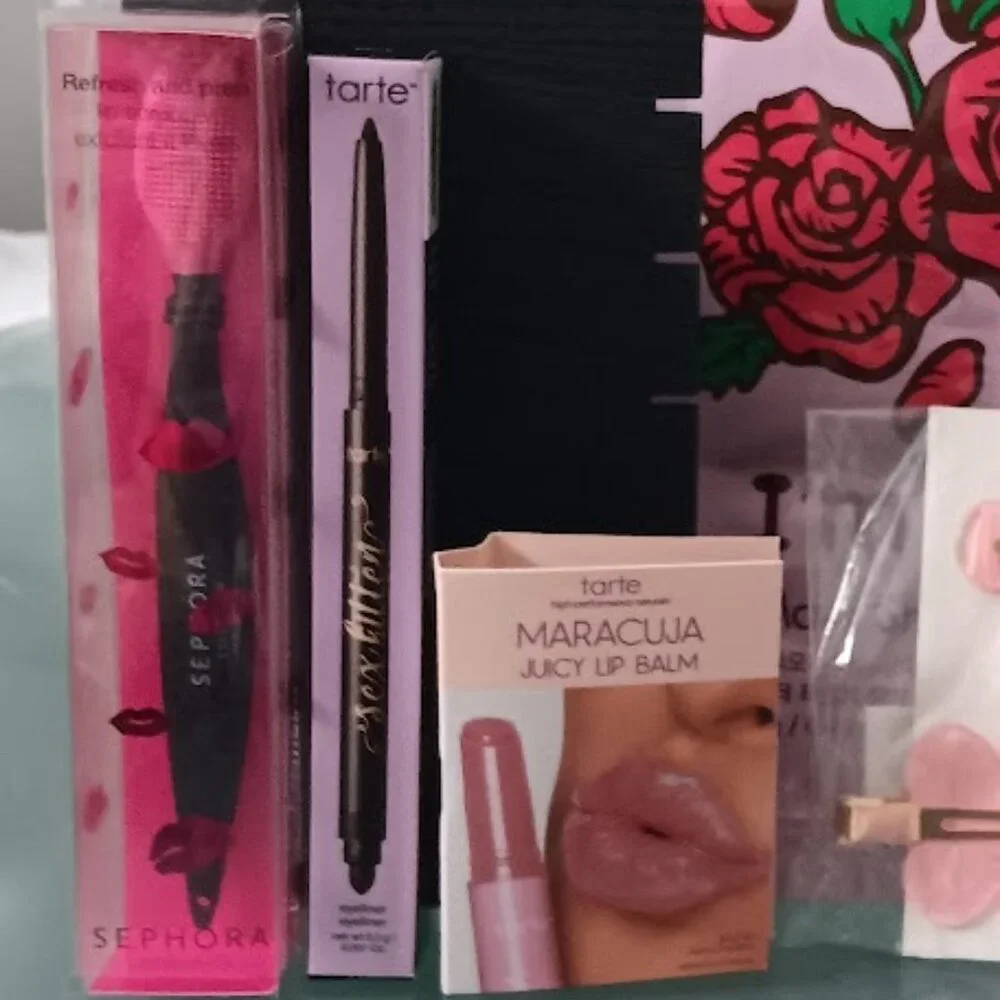 MACY'S 8pc SET/LOT Makeup/Face & Hair Items: TARTE/SEPHORA/TONY MOLY**NEW!